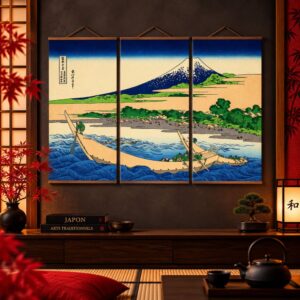 Tableau Japonais Mont Fuji - Tōkaidō Ejiri