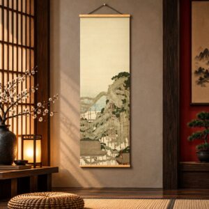 Tableau Peinture Japonais Paysage Rétro