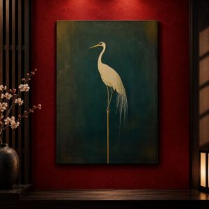 Toile Grue Japonaise Resplendissante